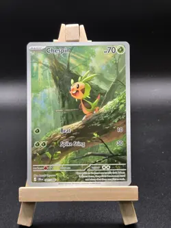 Chespin 087/086 Illustration Rare Pokemon TCG Chaos Rising NM Pokemon - Image 1