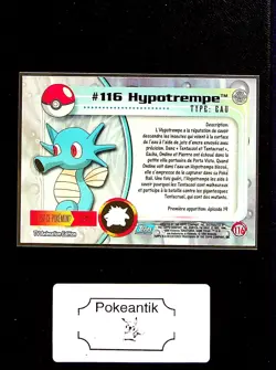 Carte Pokemon Topps #116 Hypotrempe - Image 2