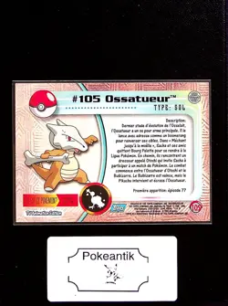 Carte Pokemon Topps #105 Ossatueur - Image 2