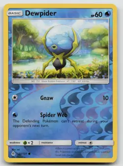 Dewpider 32/131 Forbidden Light Pokemon Reverse Holo LP - Image 1