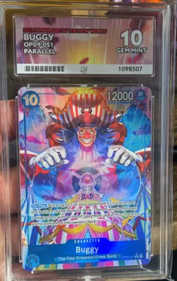 One Piece Emperors In The New World Buggy OP09-051 ACE 10 Perfect Subgrades - Image 1