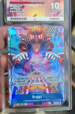 One Piece Emperors In The New World Buggy OP09-051 ACE 10 Perfect Subgrades - Image 2