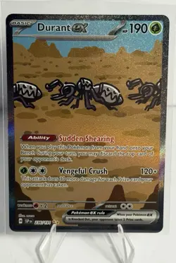 Pokemon Durant ex 236/191 Sv08 Surging Sparks SIR Full Art Holo 190 HP - Image 1