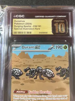 Durant ex CGC Pristine 10 Special Illustration Rare Sv08 Surging Sparks 236/191 - Image 2