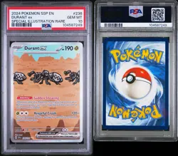 2024 Pokemon Durant ex 236/191 SIR SV08: Surging Sparks PSA 10 GEM MINT - Image 3