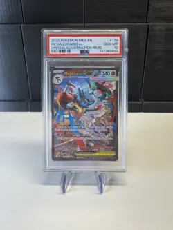 PSA 10 GEM MINT Pokemon 2025 Mega Lucario ex 179/132 SIR Mega Evolution - Image 1