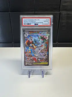 PSA 10 GEM MINT Pokemon 2025 Mega Lucario ex 179/132 SIR Mega Evolution - Image 1
