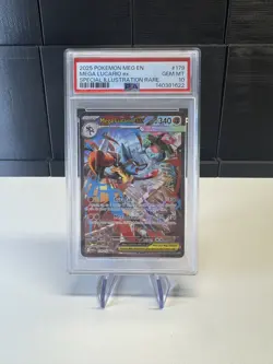 Pokemon 2025 Mega Lucario ex 179/132 SIR Mega Evolution GEM MINT PSA 10 - Image 1