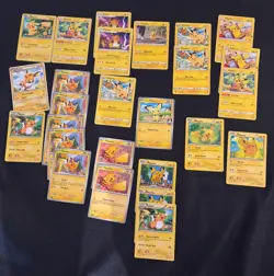 Mix Lot of Pikachu Pokemon Cards w/ Evolutions - Image 1