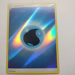 Water Energy 2017 Pokemon TCG SM Base Set Reverse Holo Card - Image 1