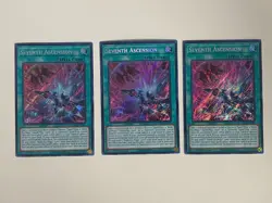 Yugioh - Seventh Ascension x 3 - 1st Edition Secret Rare NM - Free Holo Card - Image 1