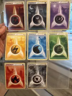 Heart gold Soul silver Energy Card Set. All 8 Darkness, Psychic, Grass, Water++ - Image 2