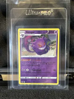 Pokemon TCG Gengar 85/202 SWSH Reverse Holo NM Pack Fresh - Image 1