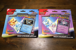 New & Sealed! Set of 2 Pokemon TCG Prismatic Evolutions Tech Sticker Collection - Image 1