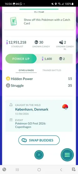 Pokemon Go Shiny Unown U - Image 2