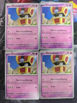 [4x Playset] Gimmighoul (097/191) - SV08: Surging Sparks (SV08) - Pokemon TCG - Image 1