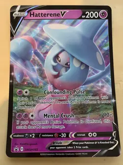 Hatterene V -SWSH055 - JUMBO Half Art - Pokemon Champion's Path - Image 1