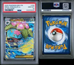 2025 Pokemon Mega Evolution Venusaur ex Ultra Rare 155/132 PSA 10 GEM MINT - Image 3