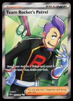 Team Rocket's Petrel 226/182 Ultra Rare Destined Rivals Pokemon Card - Image 1