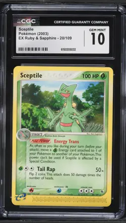 2003 Pokemon Ruby & Sapphire Sceptile #20 CGC 10 - Image 1