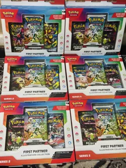 Pokemon TCG: First Partner Illustration Collection - Series 2 NEW SEALED x6 - Image 1