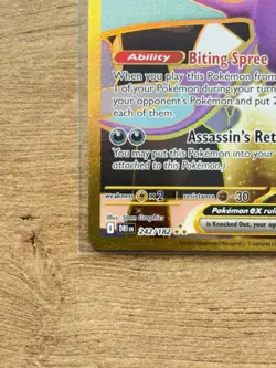 Pokemon TCG Team Rocket's Crobat EX 242/182 Destined Rivals Hyper Rare Gold NM - Image 5