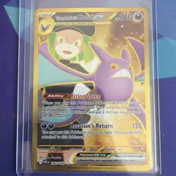 Pokemon TCG Team Rocket's Crobat ex 242/182 Destined Rivals Hyper Rare Gold NM/M - Image 1