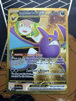Team Rocket's Crobat ex 242/182 Hyper Rare SV10: Destined Rivals Pokemon TCG NM - Image 1