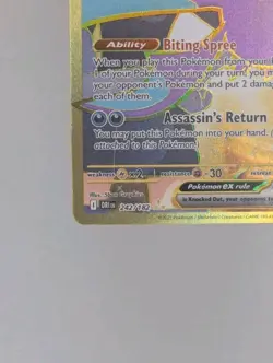 Pokemon TCG Team Rocket's Crobat Ex 242/182 Gold Hyper Rare Destined Rivals M/NM - Image 5