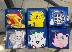 1999 Pokemon Burger King 23K Gold Plated Metal Cards Complete Sealed Set of 6 - Image 1