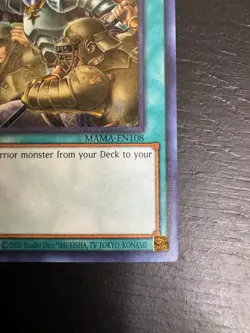 Yu Gi Oh! Reinforcement Of The Army MAMA-EN108 Secret Pharaoh’s Rare 1st Edition - Image 5