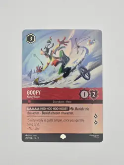 Goofy - Klutzy Skier 216/204 Epic Holofoil Winterspell NM Disney Lorcana - Image 1