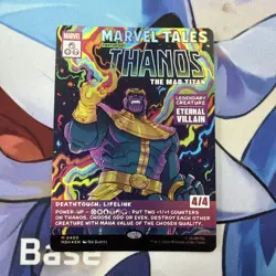 Magic: The Gathering Marvel Tales Thanos the Mad Titan Foil Full Art 4/4 - Image 1