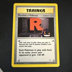 Rocket's Hideout - 63/64 Neo Revelation 2000 - WOTC - Pokemon TCG NM - Image 1