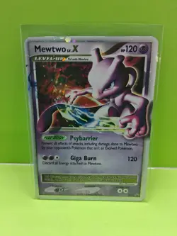 Pokemon TCG Mewtwo LV.X DP28 Black Star Promo 2008 Holo Rare LP - Image 1