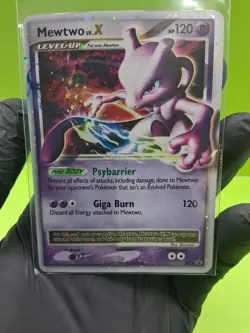 Pokemon TCG Mewtwo LV.X DP28 Black Star Promo 2008 Holo Rare LP - Image 5