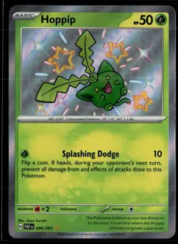 Hoppip 096/091 Paldean Fates Shiny Rare Pokemon - Image 1