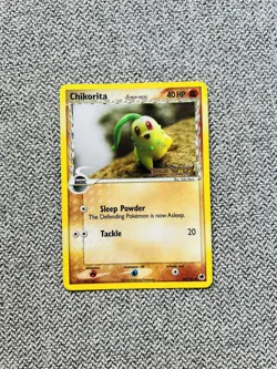 Chikorita 44/101 Reverse Holo Stamped Dragon Frontiers Pokemon - Image 1