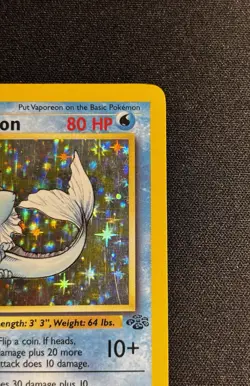 1999 Pokemon Jungle Vaporeon #12/64 1st Edition HOLO RARE - LP/MP - Image 3