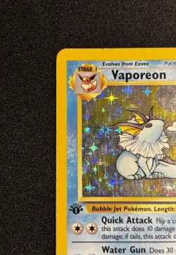 1999 Pokemon Jungle Vaporeon #12/64 1st Edition HOLO RARE - LP/MP - Image 4