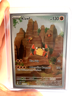 Klawf 217/198 Illustration Rare Scarlet & Violet Pokemon Near Mint - Image 1