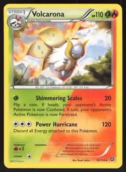 Volcarona 15/114 Rare Steam Siege Pokemon Near Mint - Image 1