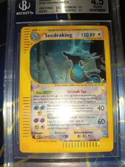 Seedraking Crystal Holo Aquapolis Pokemon Vintage Karte Chase 148/147 AQ VG-EX - Image 1