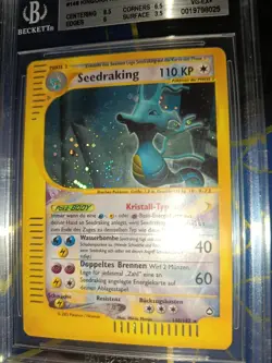 Seedraking Crystal Holo Aquapolis Pokemon Vintage Karte Chase 148/147 AQ VG-EX - Image 2
