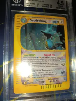 Seedraking Crystal Holo Aquapolis Pokemon Vintage Karte Chase 148/147 AQ VG-EX - Image 3