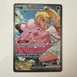 2025 Pokemon Journey Together Lillie's Clefairy SIR Special Card #184/159 NM+ - Image 1