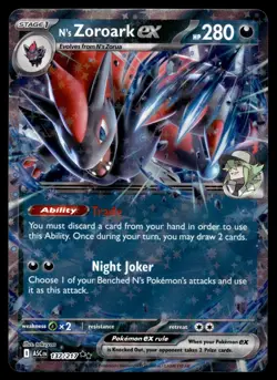 N's Zoroark ex 137/217 Double Rare Ascended Heroes Pokemon Near Mint - Image 1