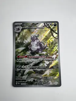 Pokemon Nidoking TCG Scarlet Violet-151 Illustration Rare Card 174/165 - Image 1