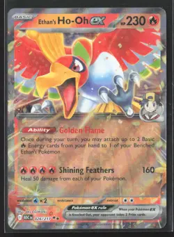 026/217 Ethan's Ho-Oh ex - Ascended Heroes -Double Rare NM Pokemon - Image 1