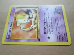 Sabrina's Abra - 91/132 - 1st Edition WOTC TCG—Gym Heroes Set Pokemon - Image 3